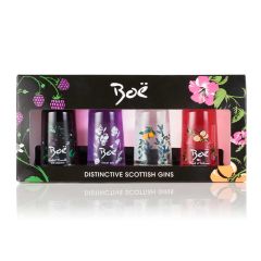 Boe Gin Gift Box 4 x 5cl (Scottish, Violet, Raspberry, Bramble)
