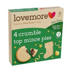 Lovemore 4 Crumble Top Mince Pies
