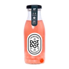Dot Dot Lychee Rose Bubble Tea Glass Bottle
