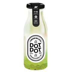 Dot Dot Virgin Mojito Bubble Mocktail Glass Bottle