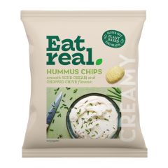 Eat Real Sour Cream & Chive Hummus Chips 45g