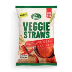 Eat Real Smoked Paprika & Chilli Veggie Straws 110g