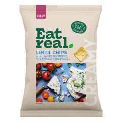 Eat Real Greek Cheese, Tomato & Herbs Lentil Chips 95g