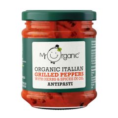 Mr Organic Grilled Peppers Antipasti