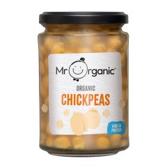 Mr Organic Chick Peas in Glass Jar