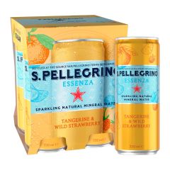 San Pellegrino Essenza Sparkling Tangerine Water 4x33cl