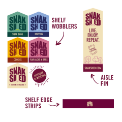 Snak Shed point of sale display pack