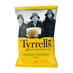 Tyrrells Mature Cheddar & Chives Crisps 40g