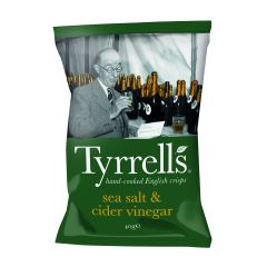 Tyrrells Sea Salt & Cider Vinegar Crisps 40g