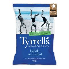 Tyrrells Lightly Sea Salted Crisps 150g