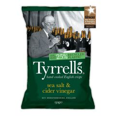 Tyrrells Sea Salt & Cider Vinegar Crisps 150g