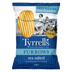 Tyrrells Furrows Sea Salted Crisps 150g