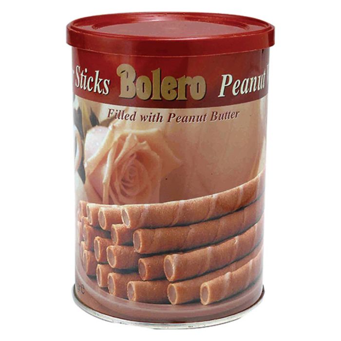 Вафельные палочки bolero арахисовые, 400г (жб) (729612385038)